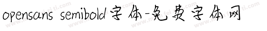 opensans semibold字体字体转换